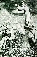 Prophet in Urzeitlandschaft