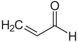 Strukturformel von Acrolein