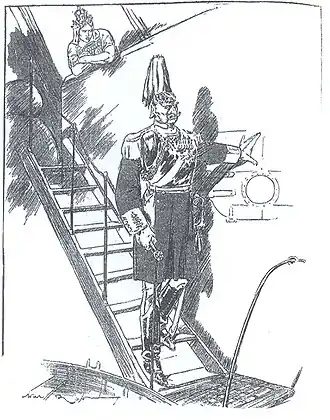 Prophecy? (Dropping the Pilot) von Will Dyson aus dem Jahr 1914.