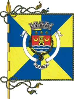 Flagge des Concelhos Alcobaça