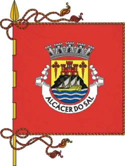 Flagge des Concelhos Alcácer do Sal