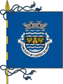 Flagge von Castelo de Paiva