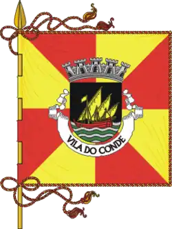 Flagge des Concelhos Vila do Conde