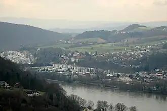 Puchenau von Südosten her gesehen