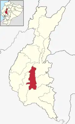 Der Kanton Puebloviejo in der Provinz Los Ríos