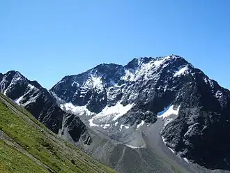 Der Puitkogel, einer der aussichtsreichsten Gipfel des Geigenkamms