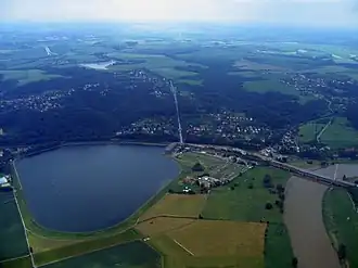 Blick auf das Ober- und Unterbecken