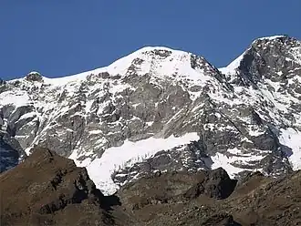 Die Parrotspitze von Süden, rechts die Signalkuppe