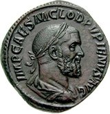 Sestertius des Pupienus