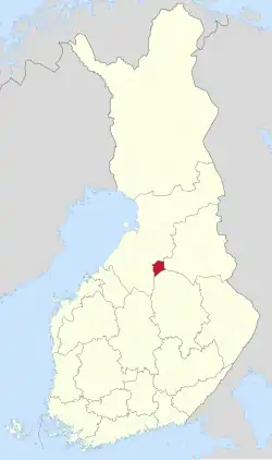 Lage von Pyhäntä in Finnland