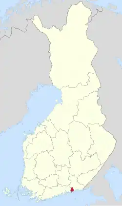 Lage von Pyhtää in Finnland