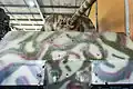Die Einschläge an der Vorderseite des in Kubinka ausgestellten Panzerkampfwagens VIII Maus stammen von Tests, welche nach Ende des Kriegs durchgeführt wurden.