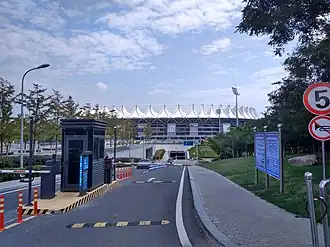 Blick auf das Stadion (September 2018)