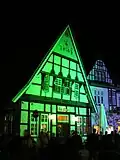 Illuminierte Altstadthäuser