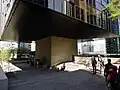 Betonpfeiler Eingang