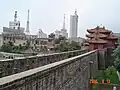 Blick auf die Mauern der Festung