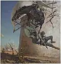 José Moreno Carbonero – Don Quixote und die Windmühlen