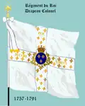 Leibfahne des Régiment du Roi 1757 bis 1791