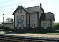 Bahnhof in Różyny