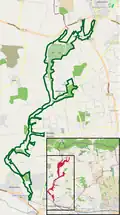 Lageplan der Naturschutzgebiets Kilverbachtal (nordrhein-westfälischer Teil)