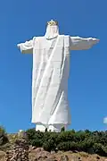 Die Rückseite der Christus-König-Statue 2019