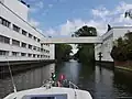 Werksgelände Tchibo mit Brücke