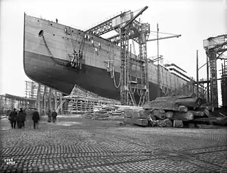 Bau der Baltic im November 1903
