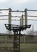 Geschlossener Drehtrenner russischer Bauart für 110&nbsp;kV