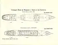 Deckspläne von SS „Zar“ (1883) und SS „Tschichatschjow“ (1892)[17]