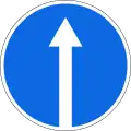 4.1.1 Vorgeschriebene Fahrtrichtung – geradeaus