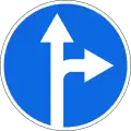4.1.4 Vorgeschriebene Fahrtrichtung – geradeaus und rechts