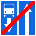 5.12.1 Ende des Busfahrstreifens