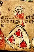 Stammwappen der Rappoltstein (Rabenstein) in der Zürcher Wappenrolle, ca. 1340