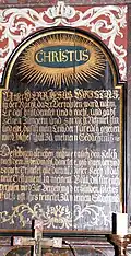Schriftaltar in der Wremer Kirche[27]