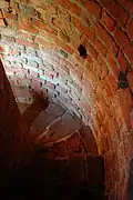 Eine von zwei erhaltenen Wendeltreppen