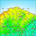 Jährliche Niederschlagsmenge (2000)[8]