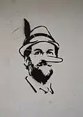 Mariano Rajoy mit langer Lügennase