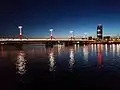 Rákóczi-Brücke bei Nacht