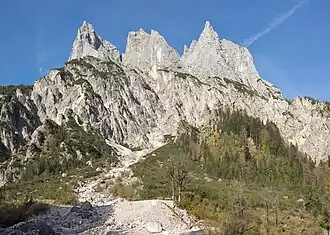 Die südöstlichen Randgipfel der Reiter Alm: Mühlsturz- und Grundübelhörner