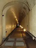 Oberer Kontrollgang im Mauerinnern