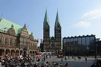 Bremer Rathaus, Dom und Bürgerschaft