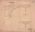 Georg von Hauberrissers Entwurf zu den Trägern der Holzdecke des Sitzungssaales (1901)