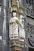 Links: Rudolf I. Rechts: Heinrich VII.