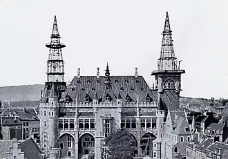 Turmkonstruktion von der Rückseite 1899