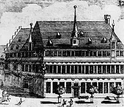 Die Rats-Apotheke (Darstellung von 1717)