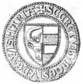 Ratssiegel der Stadt Wismar, Zeichnung nach dem Abdruck von 1311