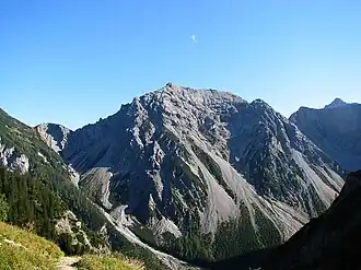 Die Rauer Knöll-Verzweigung ist nach dem gleichnamigen Berg benannt, Ansicht von Norden