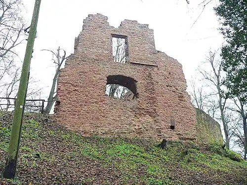 Talseite der Burg