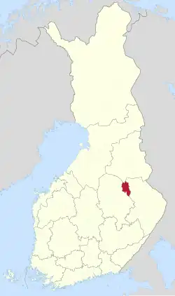 Lage von Rautavaara in Finnland