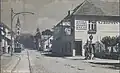 Straßenbahn im Stadtteil Šent Vid nad Ljubljano, 1920er Jahre